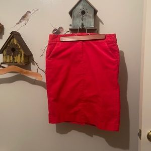 J Crew Red Corduroy Skirt 4